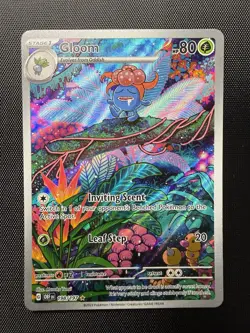 Pokemon Gloom 198/197 SV03: Obsidian Flames Illustration Rare Holo Stage 1 HP80 - Image 1