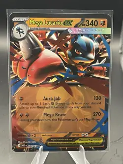 Pokemon TCG - Mega Lucario ex Mega Evolutions Double Rare - 077/132 - NM/M - Image 1