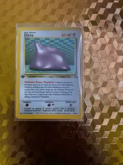Pokemon Ditto (1st Edition) Fossil Holo Near mint - Image 1