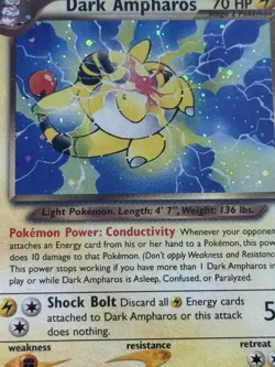 Pokemon Neo Destiny Dark Ampharos Holo Rare 1/105 PSA 9 Unlimited English - Image 5