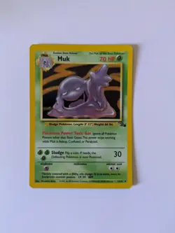 Muk 13/62 Holo Rare Fossil Pokemon Unlimited Holo Lightly Played - Image 1