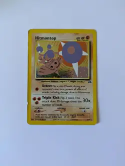 Hitmontop 3/75 Holo Rare Neo Discovery Pokemon Unlimited Holo Damaged - Image 1