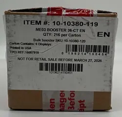 Pokemon TCG ME03 Mega Evolution Perfect Order Booster Box Case SEALED - Image 1