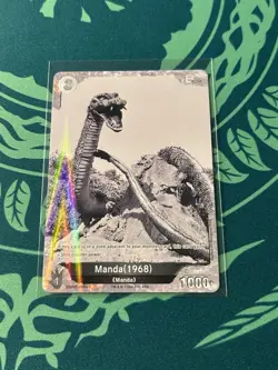 Manda 1968 P 068+ Foil Godzilla Card Game 1st Edition Rare Parallel Battle - Image 1