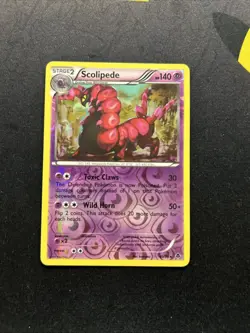 Scolipede 40/98 LP Reverse Holo -Vintage Pokemon Card- Emerging Powers (4s) - Image 1