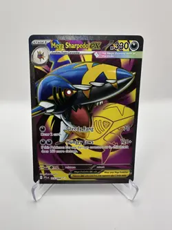 Mega Sharpedo ex 113/094 Me02: Phantasmal Flames Holo Pokemon Near Mint - Image 1