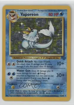 Vaporeon Holo Pokemon Jungle #12 1999 - Image 1