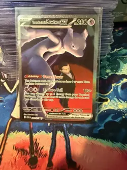 Team Rocket's Mewtwo EX 281/217 ASCENDED HEROES Pack Fresh NM Pokemon CLEAN - Image 1