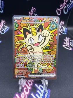 Meowth ex 121/088 ENGLISH Special Illustration Rare - Perfect Order SIR Pokemon - Image 1