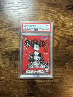 2025 One Piece Monkey D. Luffy SR Magazine Promo ST21-014 PSA 10 Gem Mint - Image 1