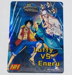 Luffy Vs Eneru - One Piece Trading Card Skypiea NH 021 OP KDAI01 Holo Foil Tc1 - Image 1