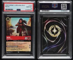 2023 Disney Lorcana - Rise of the Floodborn 2 Raya Leader Heart PSA 10 GEM MT - Image 3