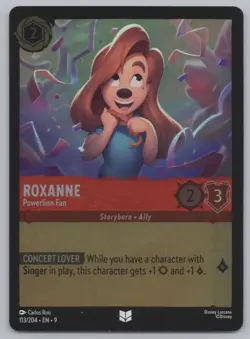 Disney Lorcana Cold Foil - Roxanne - Powerline Fan 113/204 - Fabled - Image 1