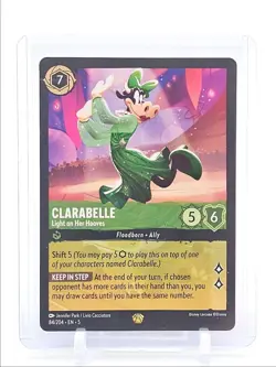 CLARABELLE 2024 DISNEY LORCANA LEGENDARY 84/204 Q4385 - Image 1
