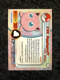 Jigglypuff #39 Topps Chrome Series 1 Base Chrome Holo 2000 Pokemon TCG Card NM - Image 3