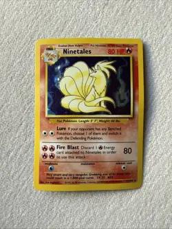Pokemon TCG Base Set 2 Ninetales Holo Rare Card 13/130 Lightly Played - Image 1