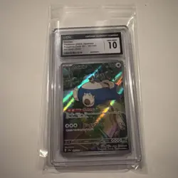 Pokemon Snorlax 181/165 Sv2a Card 151 Art Rare Holo CGC Pristine 10 Japanese - Image 1