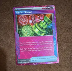 Pokemon Unfair Stamp 165/167 Sv06 Twilight Masquerade Ace Spec Rare Holo Card - Image 1