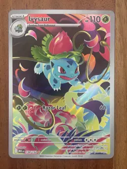 Pokemon TCG Ivysaur 134/132 Mega Evolution Illustration Rare NM Card - Image 1
