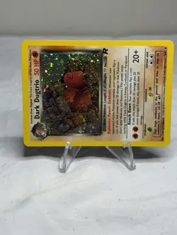 Pokemon Dark Dugtrio TCG Holo Card 6/82 Rare - Image 2