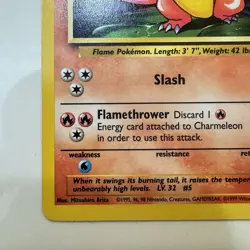 Charmeleon - 24/102 - Base Set - Unlimited - Pokemon Card - Vintage - Near Mint - Image 5