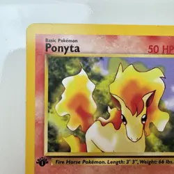 Ponyta 1ST EDITION Team Rocket Set 64/82 Common Pokemon Card NEAR MINT 2000 - Image 3