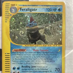 Feraligatr 012/165 Expedition Holo Rare 2002 Card Multi Direction Swirl 💫 - Image 1