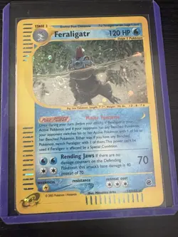 Feraligatr 012/165 Expedition Holo Rare 2002 Card Multi Direction Swirl 💫 - Image 2