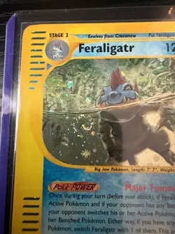 Feraligatr 012/165 Expedition Holo Rare 2002 Card Multi Direction Swirl 💫 - Image 3
