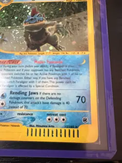 Feraligatr 012/165 Expedition Holo Rare 2002 Card Multi Direction Swirl 💫 - Image 5