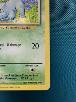 POKEMON Bulbasaur #001/034 Holo Trading Card Game Classic NM 2505 - Image 5