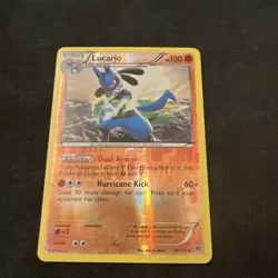 Lucario 78/135 Plasma Storm Reverse Holo Pokemon Card - Image 1