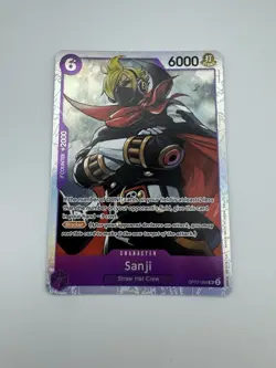 One Piece CCG Sanji SR OP07-064 Foil Card English NM - Image 1