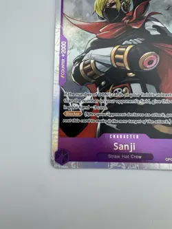One Piece CCG Sanji SR OP07-064 Foil Card English NM - Image 4