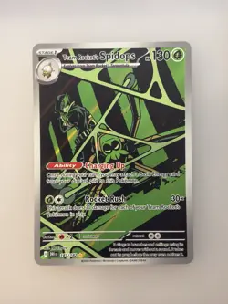 Pokemon TCG Team Rockets Spidops Card 187/182 Destined Rivals Illustration Rare - Image 1