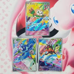 Rowlett 043 + Litten 044 + Popplio 045 - First Partner Pokemon Cards - #L177 - Image 1