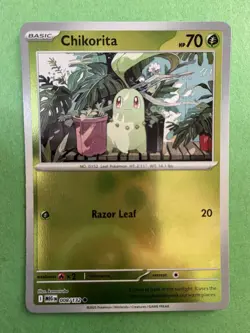 Chikorita 008/132 Reverse Holo - ME01: Mega Evolution Pokemon TCG - NM Card - Image 1