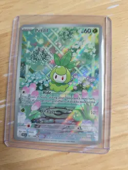 Pokemon TCG Scarlett & Violet Black Bolt Petilil Holo Card Illustration 091/086 - Image 1