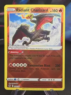 Pokemon🐲🔥 Radiant Charizard🔥🐲 Crown Zenith Holo Card 🔥 020/159 EXC. COND!🔥 - Image 1