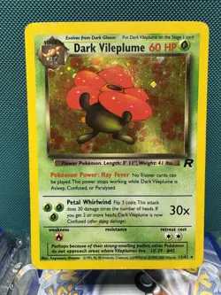 Dark Vileplume 13/82 Holo Card Pokemon HOLO DMG - Image 1