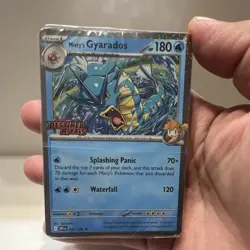 Pokemon Scarlet & Violet Destined Rivals Misty's Gyarados Foil Card049/182Sealed - Image 1