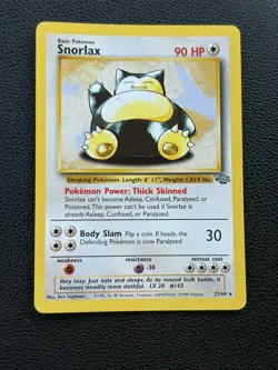 Pokemon Snorlax Jungle 27/64 Rare Basic 90 HP Unlimited Regular 1999 Card - Image 1