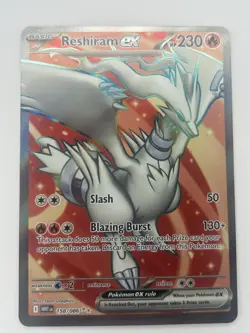 Pokemon TCG Reshiram ex 158/086 2025 White Flare Ultra Rare Card - NM - Image 1