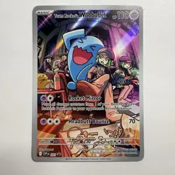 Pokemon TCG Scarlet & Violet Team Rocket's Wobbuffet 203 Black Star Promo NM - Image 1