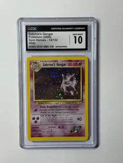 CGC 10 GEM MINT Sabrina's Gengar 2000 Gym Heroes 14/132 Holo Pokemon Card - Image 1