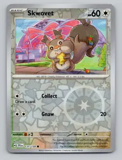 Reverse Holo Skwovet 131/159 Common Journey Together Pokemon - Image 1