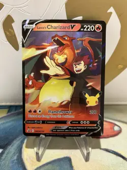 Lance's Charizard V SWSH133 Celebrations Black Star Promo Pokemon TCG NM - Image 1