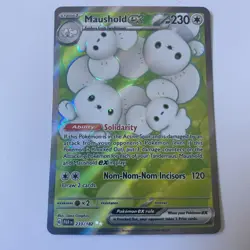 Pokemon Paradox Rift Maushold EX 233/182 Full Art Rare Holo NM/M PACK FRESH! - Image 1
