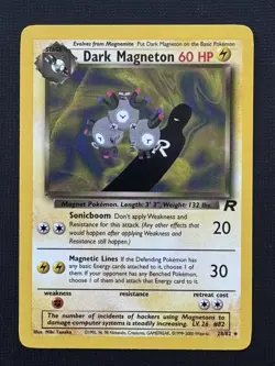 Pokemon Dark Magneton 28/82 Team Rocket Stage 1 Regular Rare 60HP Sonicboom - Image 1