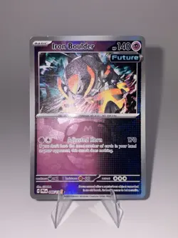 Pokemon TCG Iron Boulder 46/131 Prismatic Evolutions MASTERBALL Reverse Holo - Image 2